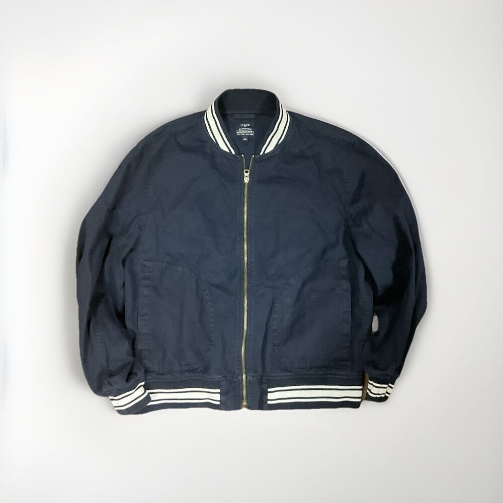 J Crew Men’s Large Varsity Jacket Nice